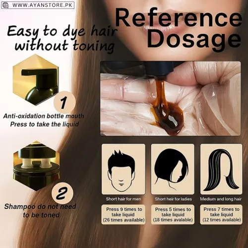 3in1 Ammonia-Free Hair Color Shampoo