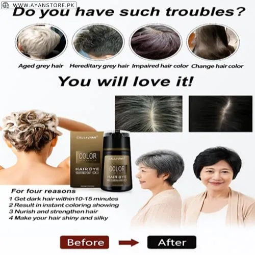 3in1 Ammonia-Free Hair Color Shampoo