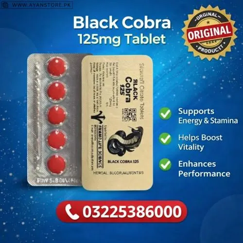 Black Cobra 125mg Tablet in Pakistan