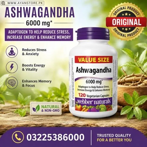 Value Size Ashwagandha 6000 mg Capsules in Pakistan