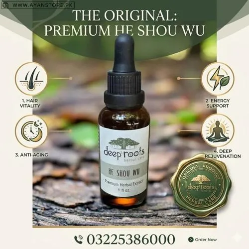 Deep Roots Herbal Care He Shou Wu Oil in Pakistan 