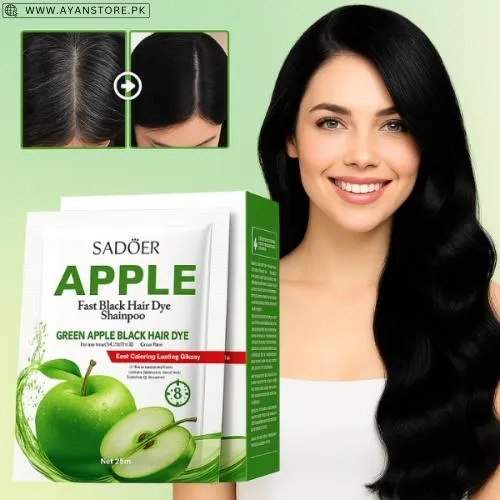 Sadoer Apple Fast Black Hair Dye Shampoo