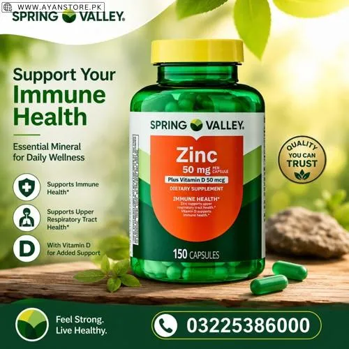 Spring Valley Zinc 50 mg Capsules in Pakistan