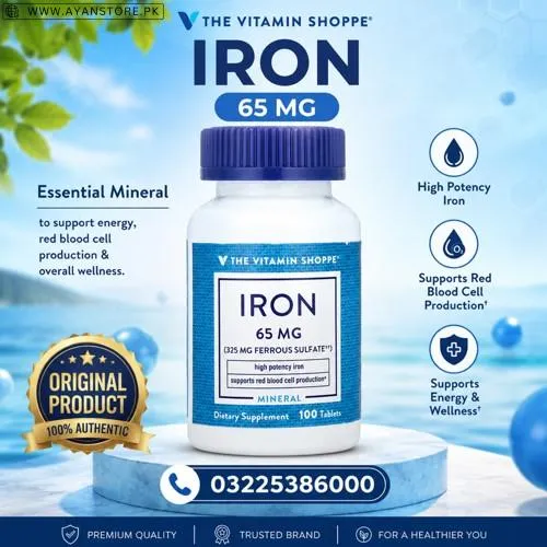 The Vitamin Shoppe Iron 65mg Tablets in Pakistan
