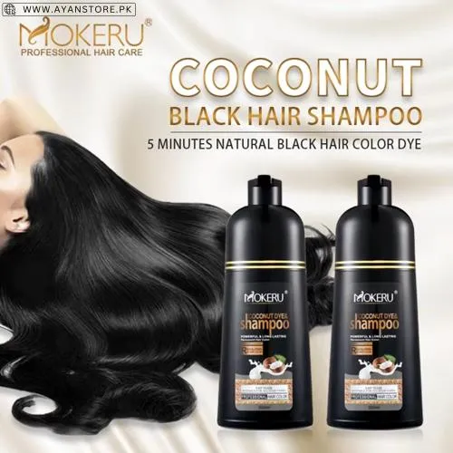 Mokeru Instant Coconut Hair Color Shampoo
