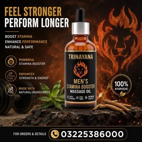 Trinayana Men's Stamina Booster Massage Oil in Pakistan