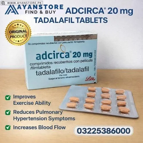 Adcirca 20 Mg Tablets in Pakistan