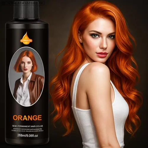 Orange Herbal Semi-permanent Hair Dye