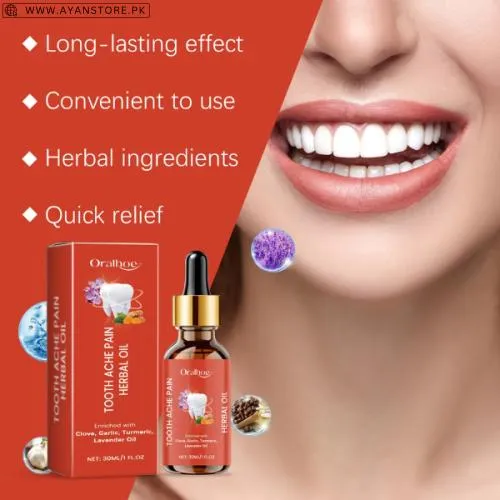 Oralhoe Tooth Achepain Herbal Oil