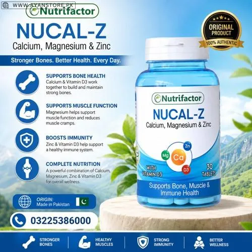 Nutrifactor Nucal Z Calcium Magnesium & Zinc in Pakistan
