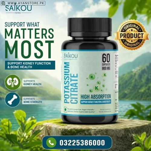Saikou Herbs Potassium Citrate Capsules in Pakistan
