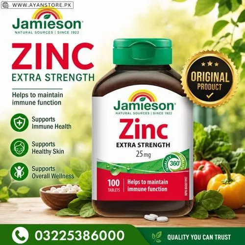 Jamieson Vitamins Zinc 25mg Tablets in Pakistan