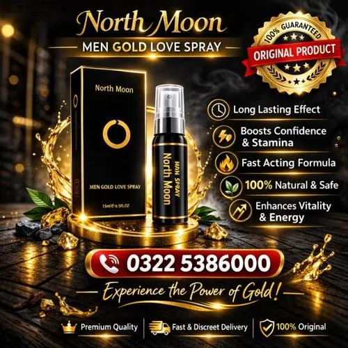 North Moon Men Gold Love Spray in Pakistan