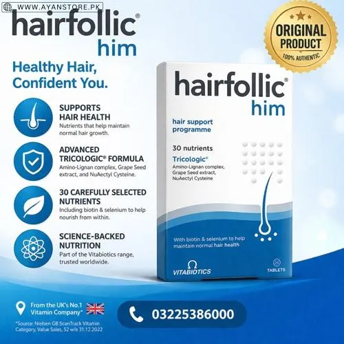 Hairfollic Him Tablets in Pakistan