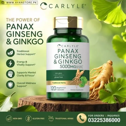 Panax Ginseng & Ginkgo 5000mg Capsules in Pakistan