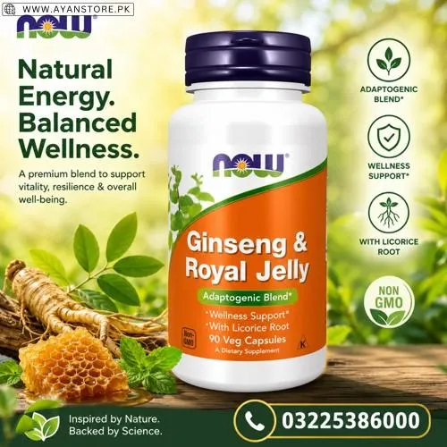 NOW Foods Ginseng & Royal Jelly Capsules in Pakistan
