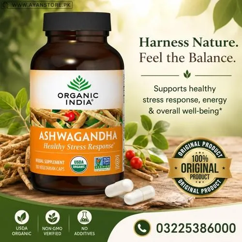 ORGANIC INDIA Ashwagandha Capsules in Pakistan