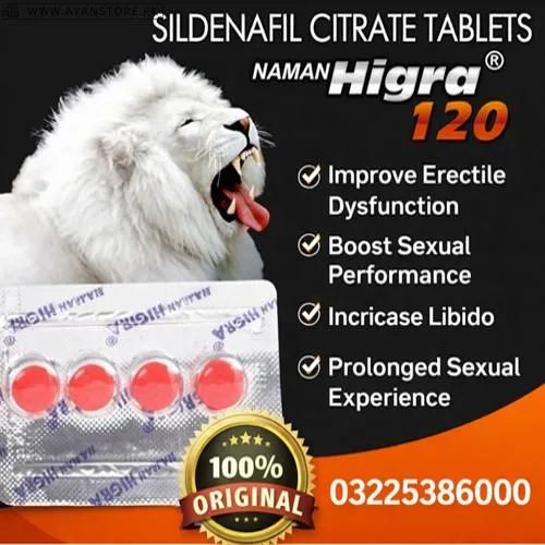 Higra 120mg Sildenafil Tablets in Pakistan