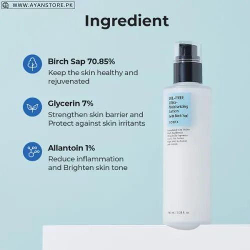 Cosrx Oil Free Ultra Moisturizing Lotion With Birch Sap Price In Pakistan