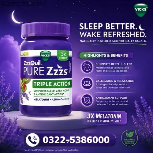 Vicks ZzzQuil PURE Zzzs Gummies in Pakistan