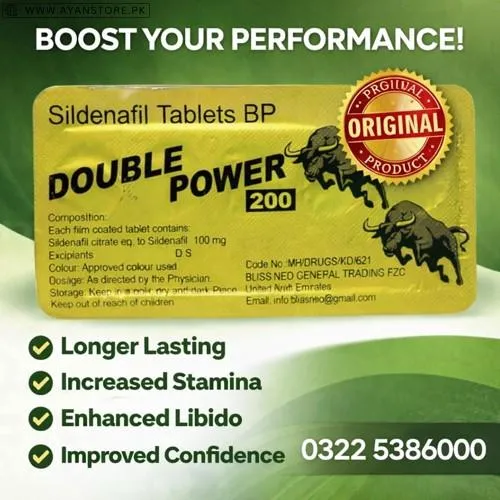 Double Power 200mg Tablet in Pakistan