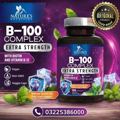 Nature's Nutrition B-100 Complex Extra Strength Capsules in Pakistan