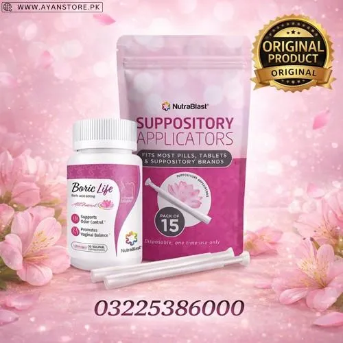 NutraBlast Boric Acid Vaginal Suppositories in Pakistan