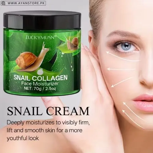 Lucky Musn Snail Collagen Face Moisturizer