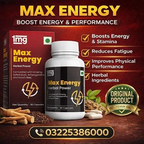 Max Energy Herbal Power Capsule in Pakistan