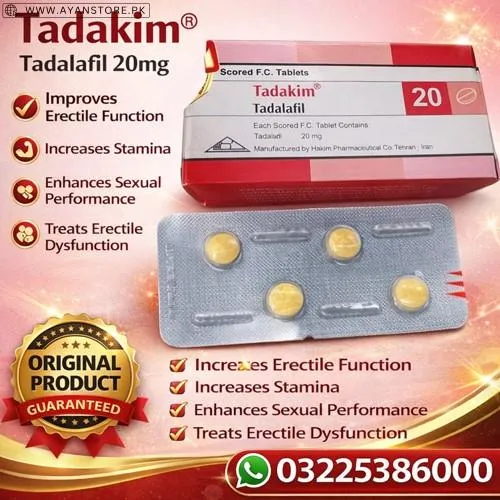 Tadakim Tadalafil 20mg Tablet in Pakistan