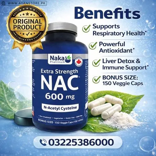 Naka Platinum Nutri NAC 600mg Capsules in Pakistan