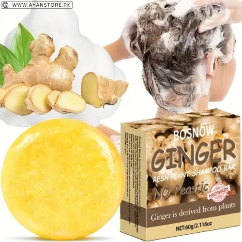 Bosnow Unisex Ginger Shampoo Soap