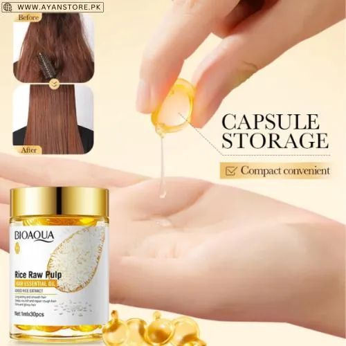 Bioaqua Rice Raw Pulp Hair Essential Oil