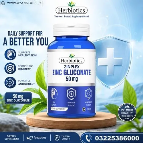 Herbiotics Zinplex Zinc Gluconate 50 mg Capsules in Pakistan