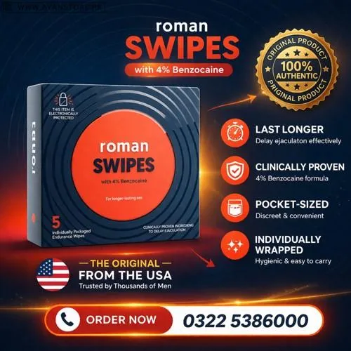 Roman Swipes Delay Tissue in Pakistan