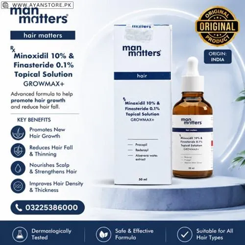Man Matters Growmax+ Minoxidil 10% Hair Oil in Pakistan
