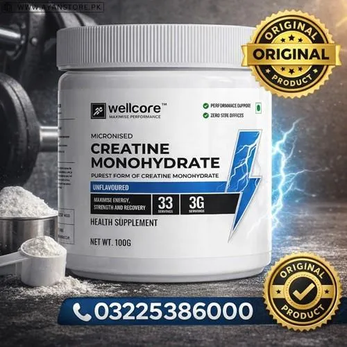 Wellcore Micronised Creatine Monohydrate Capsules in Pakistan
