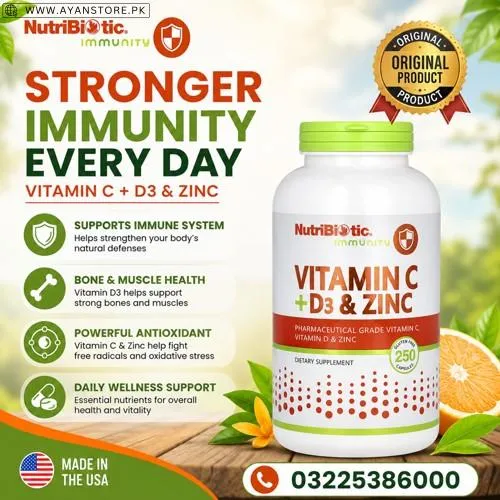 Vitamin C + D3 & Zinc Capsules in Pakistan