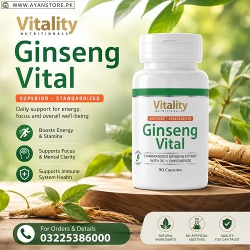 Vitality Nutritionals Ginseng Vital Capsules in Pakistan