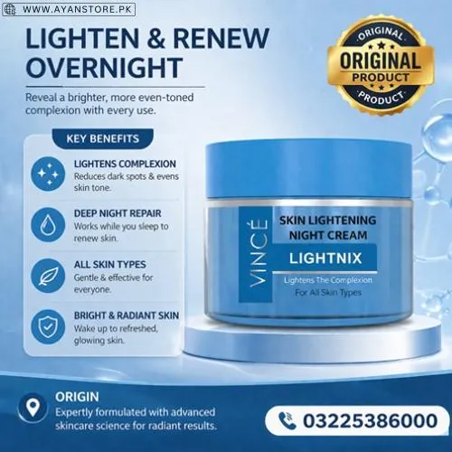 Vince Lightnix Skin Lightening Night Cream in Pakistan