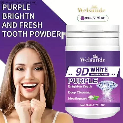 Welsunde 9D White Purple Teeth Whitening Powder