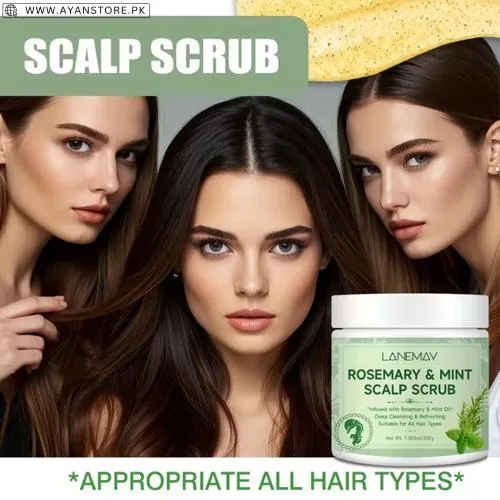 Lanemay Rosemary & Mint Scalp Scrub
