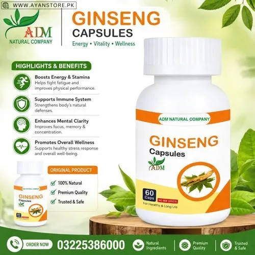 ADM Ginseng Capsules in Pakistan