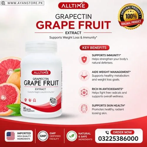 AllTime Grapectin Grape Fruit Extract Capsules in Pakistan