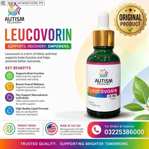 Autism Recovery Leucovorin 25mg Oil in Pakistan