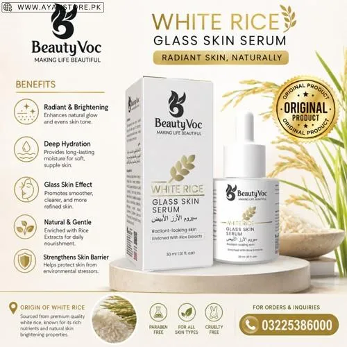 BeautyVoc White Rice Glass Skin Serum in Pakistan