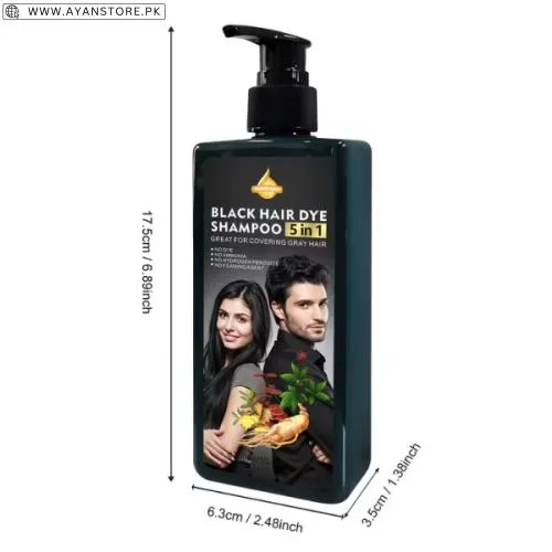 Black Five-in-One Hair Dye Shampoo