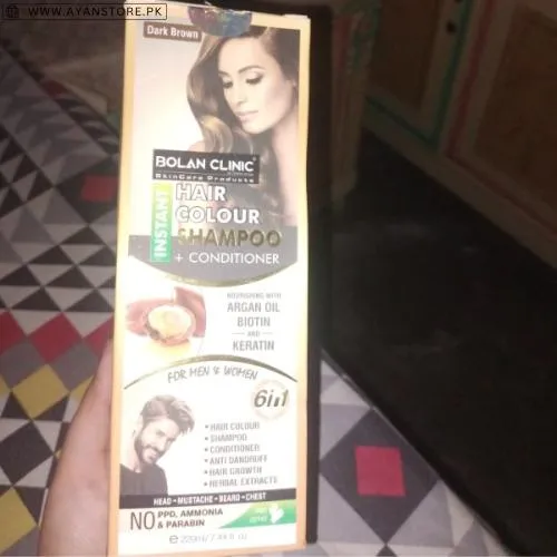 Bolan Clinic Dark Brown Hair Color Shampoo