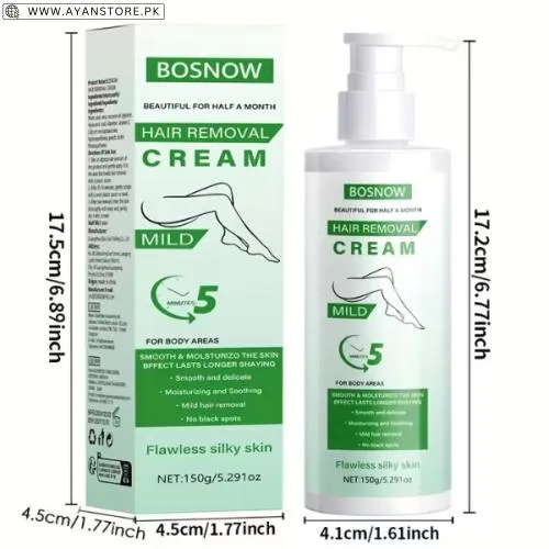 Bosnw Gentle Aloe Vera Hair Removal Cream