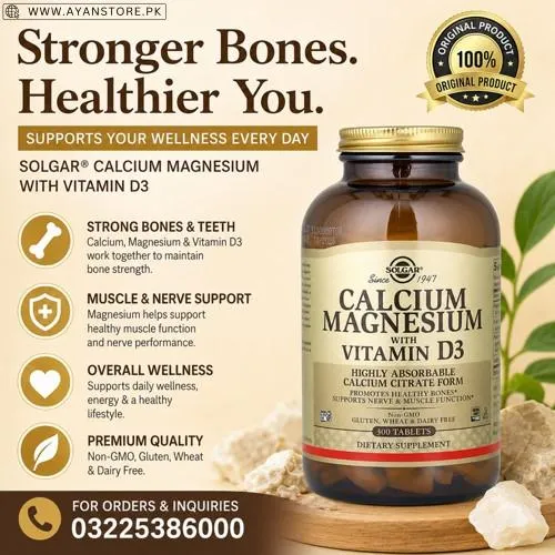 Calcium Magnesium with Vitamin D3 Tablets in Pakistan